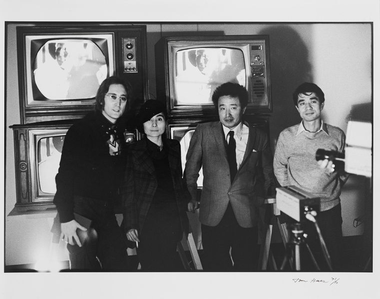 Файл:Nam June Paik & Shuya Abe.jpg